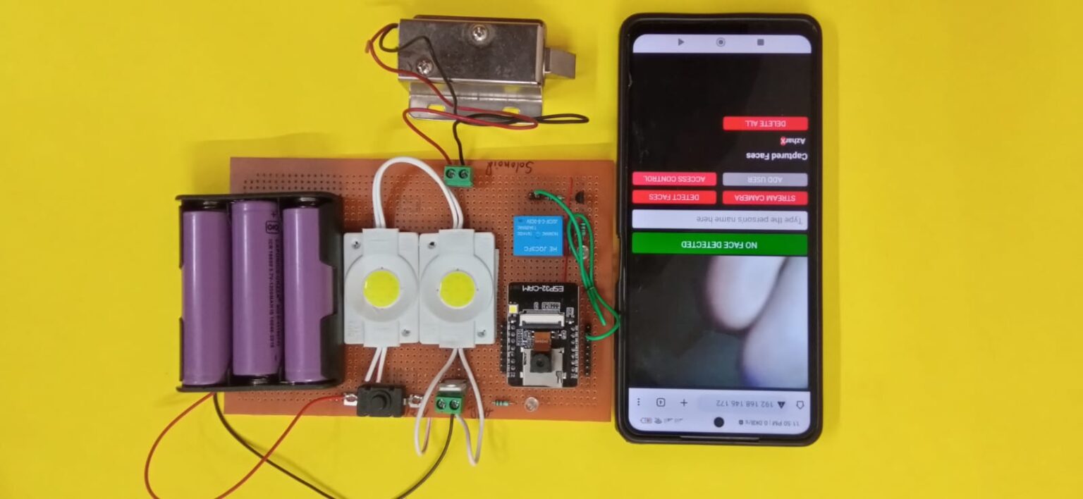 Face Recognition Door Lock System with ESP32 CAM The Electronic Hub