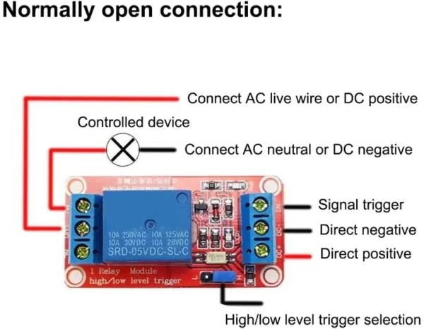 1 Channel 5V Relay Module with Optocoupler - Image 3