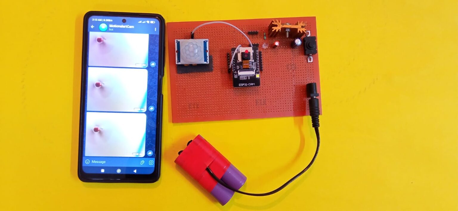 ESP32 Cam Motion Detection with Image Notifications on Telegram App
