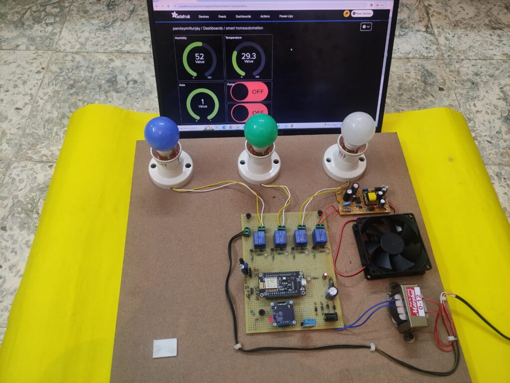 IOT Based Smart Home || Adafruit.io || Home Automation – The Electronic Hub